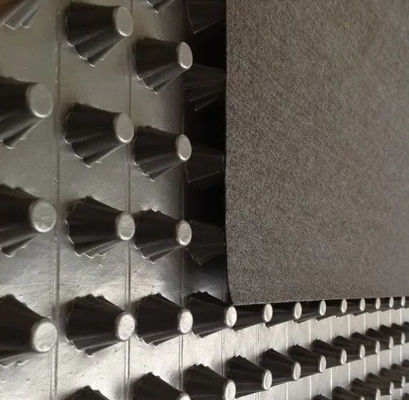 Качественный  Black HIPS Dimple Plastic Drainage Board ISO9001 Certificated фабрика