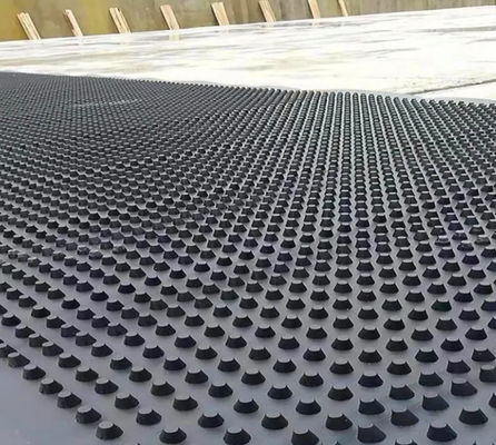 Доска дренажа черного белого димпла пластиковая для делать водостойким крыши зеленея